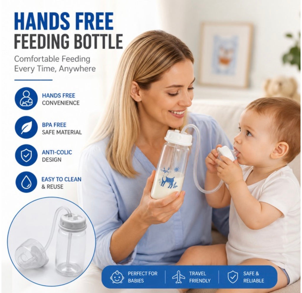 Hands Free Feeding Bottle | Easy Feeding