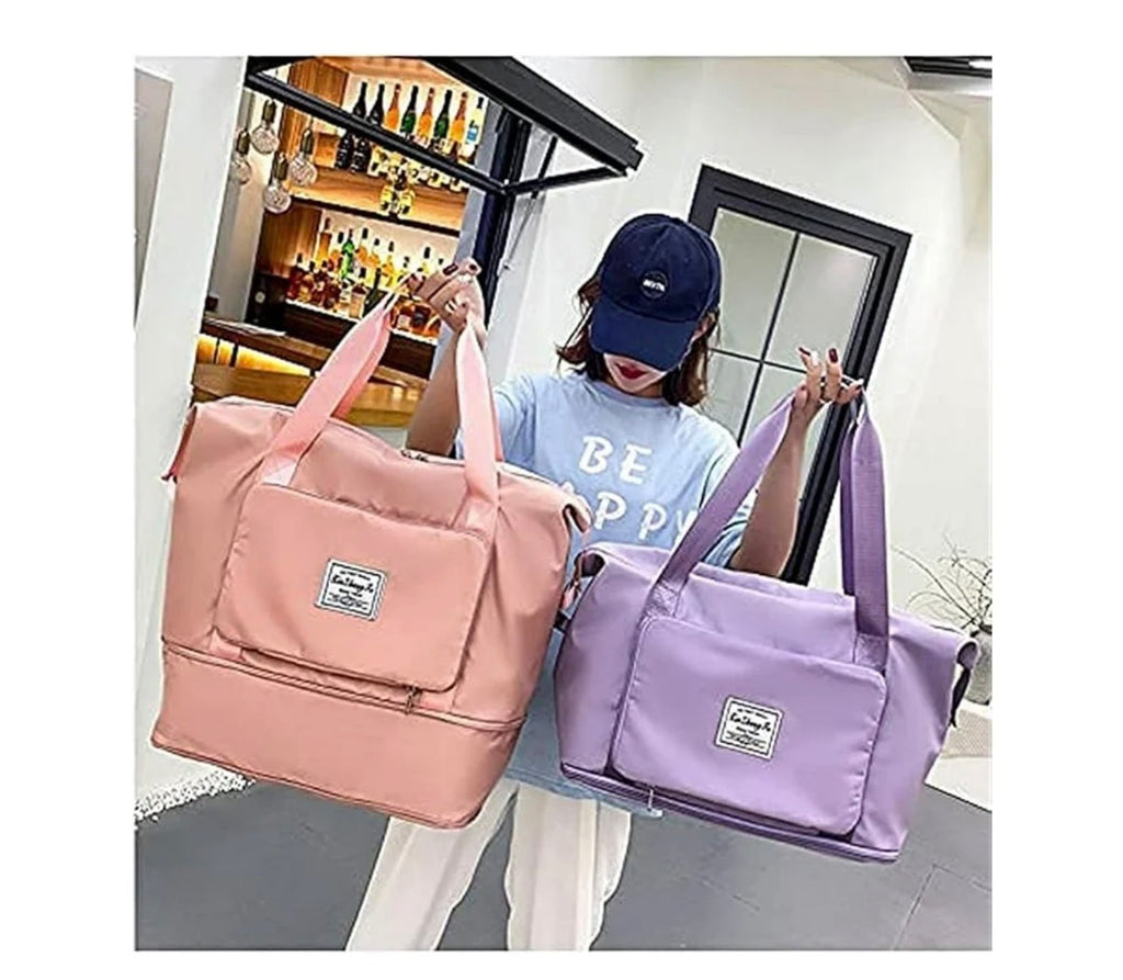Foldable Travel Bag with Large Capacity, Foldable Sports Bag Luggage for Women Men,Waterproof