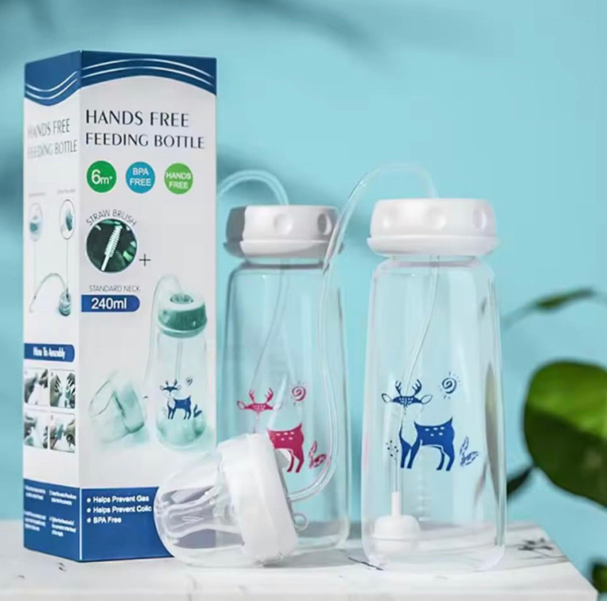 Hands Free Feeding Bottle | Easy Feeding