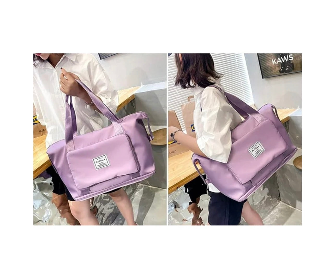 Foldable Travel Bag with Large Capacity, Foldable Sports Bag Luggage for Women Men,Waterproof