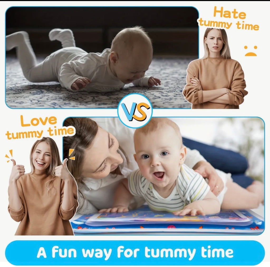 Baby Water Play Mat Inflatable Tummy Time premium mat