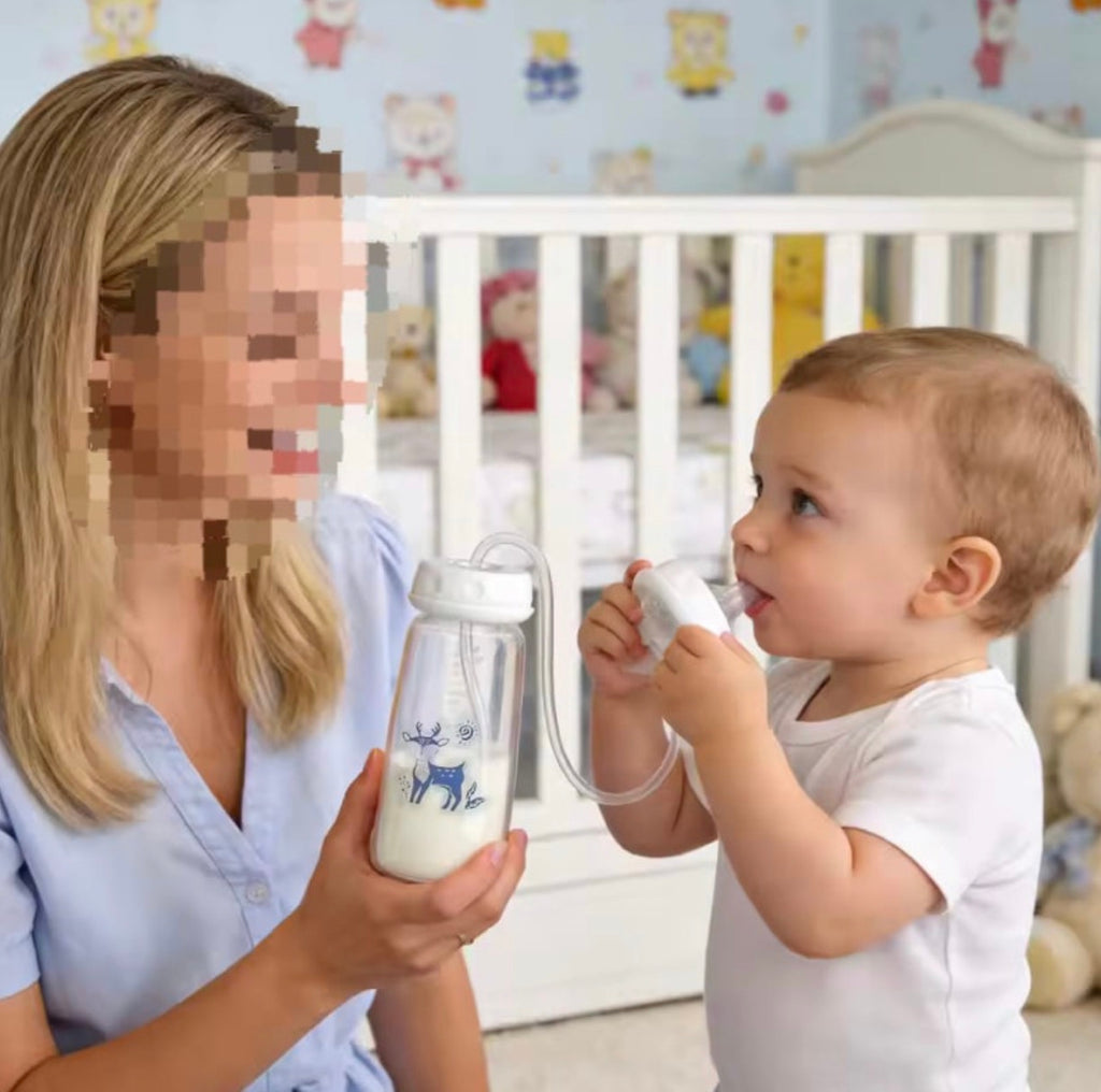 Hands Free Feeding Bottle | Easy Feeding