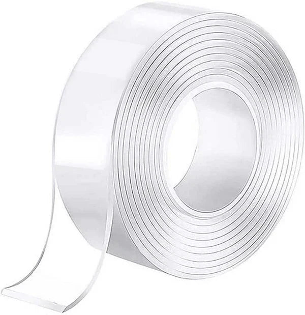 3.0 Meter Double Sided Adhesive Nano Tape Transparent Strong Washable Adhesive Traceless Gel Tape Removable And Reusable Sticky Anti Slip Tape For Home Wall Room Office Decor (5m) Shopcify